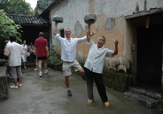 traditional farm in Yangshuo County, near the river Li, China