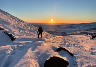 the hike from Hveragerði , Iceland