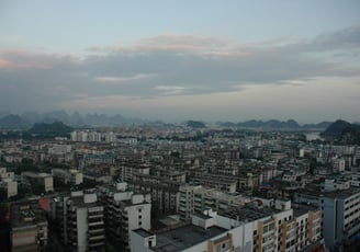 view from our hotel in Guilin, China