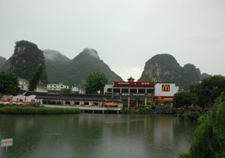 Tracey Billington on the river Li cruise, Yangshuo, China