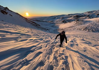 the hike from Hveragerði , Iceland