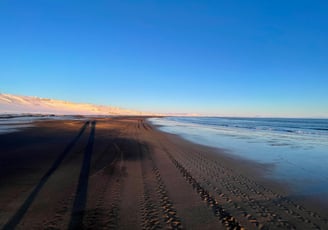 Porlakshofn black beach, Iceland