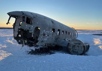 solheimasandur plane crash site of a US Navy Douglas C-117D, Iceland