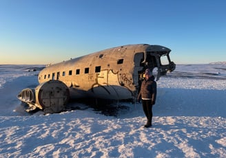 solheimasandur plane crash site of a US Navy Douglas C-117D, Iceland