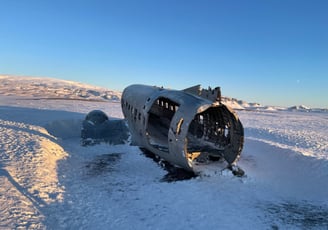 solheimasandur plane crash site of a US Navy Douglas C-117D, Iceland