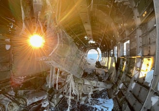 solheimasandur plane crash site of a US Navy Douglas C-117D, Iceland