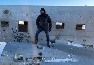 solheimasandur plane crash site of a US Navy Douglas C-117D, Iceland