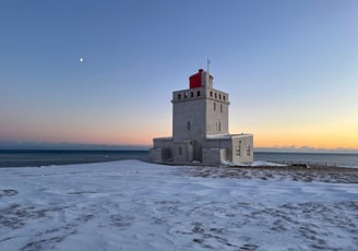 lighthouse at Dyrholaey, Iceland