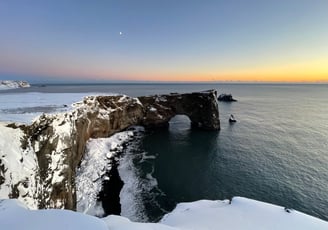 sea arch at Dyrholaey, Iceland