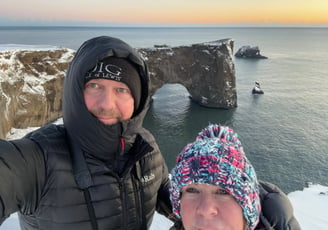 sea arch at Dyrholaey, Iceland