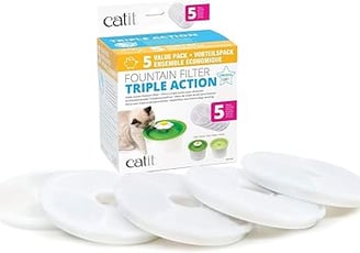 Catit Senses 2.0 Cat Water Fountain Filters, Cat Water Fountain, 5 Pack
