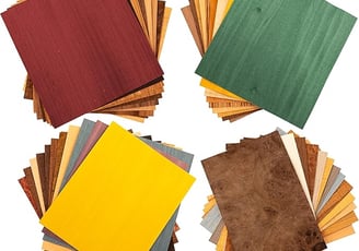 Peachtree Woodworking Supply Veneer Variety Pack for Marquetry and Inlay Work with 15 Square Feet of