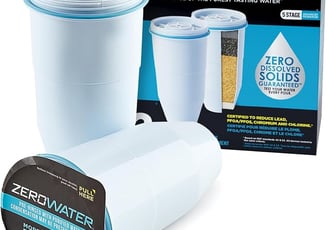 ZeroWater Official Replacement Filter - 5-Stage 0 TDS Filter Replacement - System IAPMO Certified to