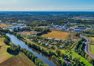 Vizualizacijos ant drono nuotraukų