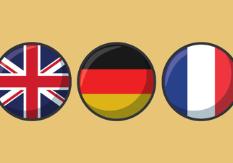 anglais, allemand, français, langues