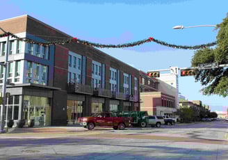Downtown Street at Garland Texas