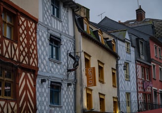 Maison colorée à Rennes