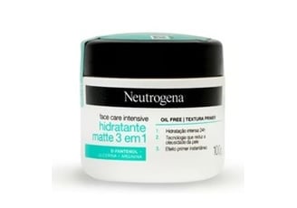 Neutrogena Hidratante Facial Matte 3 em 1 Face Care Intensive