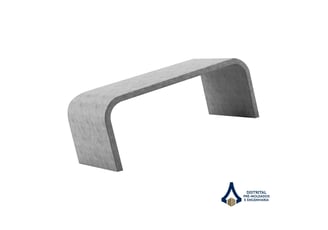 Banco de concreto sem encosto