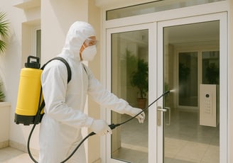 desinfection d'un immeuble à Nice