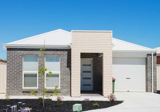 New Small Brick Veneer House with Single Garage