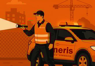agent de sécurité privée en intervention