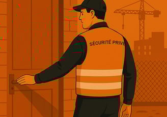agent de sécurité privée en ronde