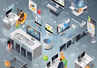 gray computer monitor