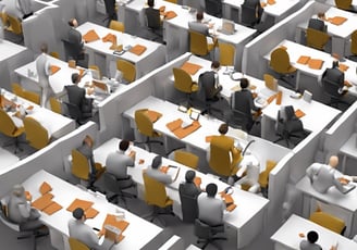 people sitting on chair in front of table while holding pens during daytime
