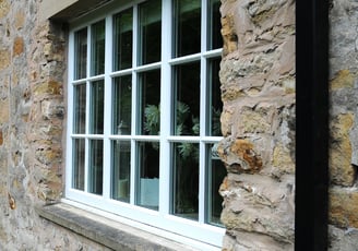 Replacement double-glazed white, multi-pane uPVC window by Steve Layfield Windows