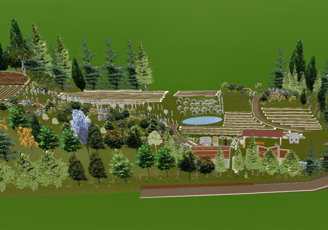 Diseños 3D permacultura, agricultura sintrópica, agricultura ecológica, regeneración ecosistemas