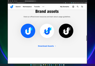 Unstoppable Domains logo's.