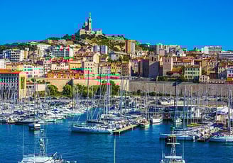 Notre-Dame de la Garde view from the sea – Marseille private tour with driver
