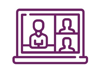 a laptop computer screen with a picture of a man and woman in a laptop