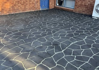 Atlas concrete co stencilled pattern