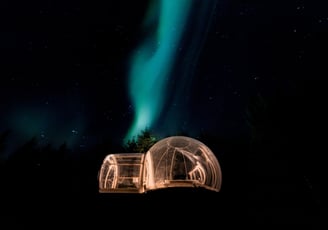 #buuble hotel Aurora lights Iceland