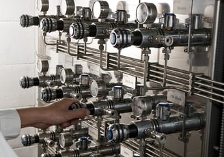 Uma instalação completa e muito bem feita de rede de gases