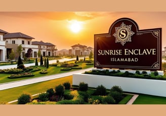 a sign that says sunrise sunrise enclave