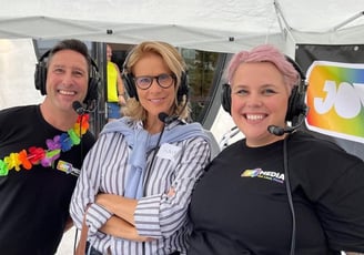 Rachel Griffiths with Paul Horwell and Rachel Morrison