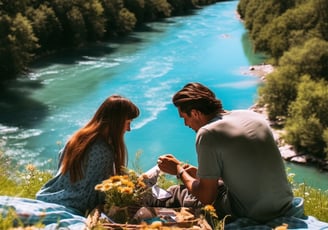 a-couple-picnicking-on-the-banks-of-the-soca-river