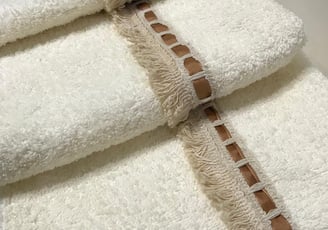 Los detalles de las toallas de cosas lindas home