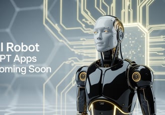 a robot - like robot with a robot in the background