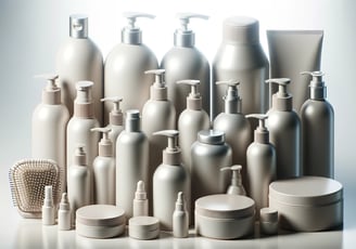 a lot of different types of cosmetic products