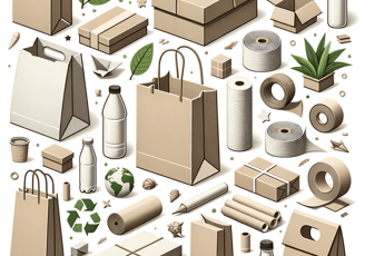 a variety of different types of packaging paper bags