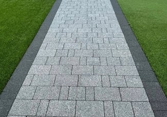 power washing Fife brick patio path