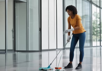 Cleaning an office