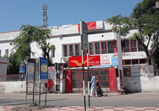 An image showing building front of POST OFFFICE KARNAL