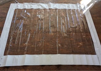 Marquee window wall repair. pvcfab