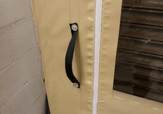 Roller shutter door handle