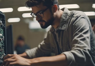 two people writing on notebooks